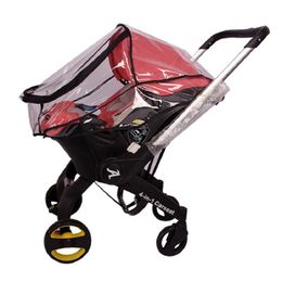 Stroller Parts Accessories Doona storage baby carriage rain cover car seat accessories baby carriage rain cover PVC breathable double zipper windproof 230414