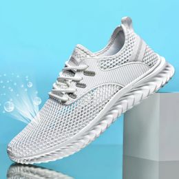 Sneakers Dress Men Summer Mesh Breathable Casual Solid Color Lace up Flat Comfort Walking Running Tennis Shoes