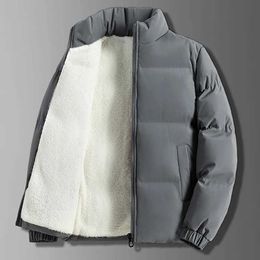 Men's Down Parkas 2023 Winter Men Jacket Autumn Warm Fleece Fashion Thicke Cotton Padded Jackets Stand Collar Casual Coats Windproof Plus Size 6XL J231116