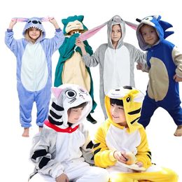 Cosplay Kids Onesie Kigurumi Dzieci Full Body Pajama Cartoon Dziewczęta chłopcy Pajamie anime kombinezon Halloween cosplay kostium 231115