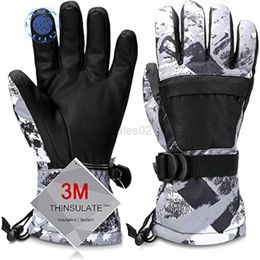 Ski Gloves Ski Gloves Warmest Waterproof and Breathable Snow Gloves for Cold Weather Fits Both Men Women for Parent Child Outdoor zln231116