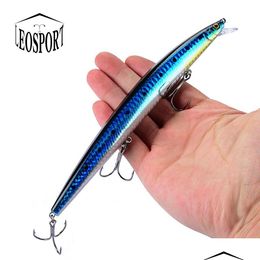 Baits & Lures Baits Lures Selling 1Pcs 18Cm 24G Big Long Fish Minnow Sea Fishing Lure Bait 3D Eyes Strong Hooks For 230905 Drop Delive Dhfkd