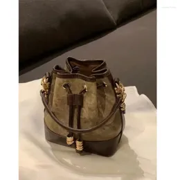 Waist Bags Foreign Style Portable Small Bag For Women 2023 Niche Design Bucket Minimalist Temperament Single Shoulder Crossbody