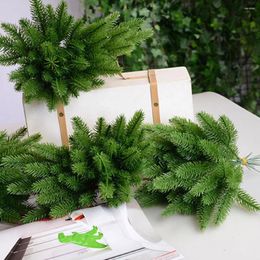 Decorative Flowers 30 Pcs Wedding Decor Christmas Ornaments Pine Needles Artificial Leaves Picks Pines