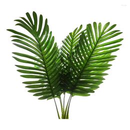 Decorative Flowers 5 Pack Artificial Palm Plants Leaves Tropical Tree Imitation Leaf