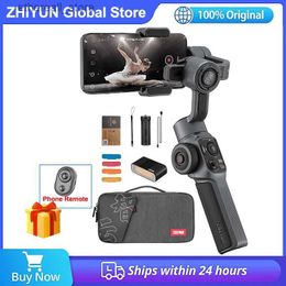 Stabilisers Zhiyun Smooth 5 3-Axis Anti Shake Stabiliser Handheld Gimbal for Smartphone iPhone 13 Pro Max 12 11 Samsung Q231116