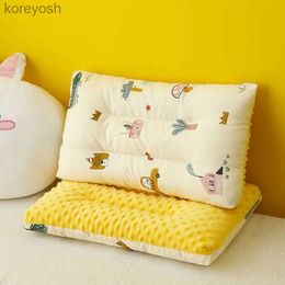Pillows Double-sided Available Children Cartoon Side Sleeping Pillow Newborn Pure Cotton Protect Neck Stereotype Pillow Baby Nap PillowL231116