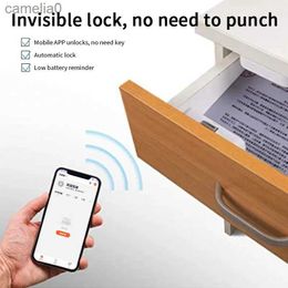 Smart Lock Tuya APP Remote Control Cabinet Drawer Lock Invisible Keyless Electrics Wifi Lock Security Phone Control LockL231116