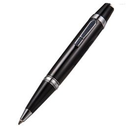 Fashion 1.0mm Mini Ballpoint Pen Black Metal Signature Student Stationery Business Office Supplies Writing Tools