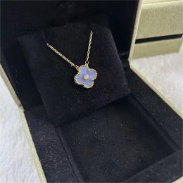 collane con pendente di fascino del progettista di lusso amore trifoglio per le donne pietra viola chiaro diamante goth sailmoon balena moissanite catena choker collana di gioielli