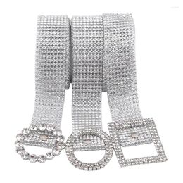 Belts Fashion Women's Belt Waist Chain Full Diamond Rhinestone Crystal Luxury Sweet