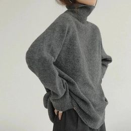 Women's Sweaters Turtleneck Vintage Fall 2023 Fashion Women Clothing Streetwear Pullover Knit Offers Y2k