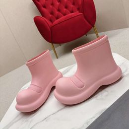 Designer B Rain Boots Luxury Booties Women Fashion Winter Boot Woman Platform Letter hghgbn