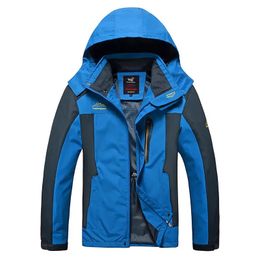 Men's Jackets Hiking Jacket Size 8XL Men Fleece s Outdoor Softshell Hooded Waterproof Windproof Rain Windbreaker Hunting Clothes 231116