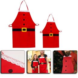 Aprons Christmas Apron Father Men's and Women's Home Kitchen Cooking Baking Greaseproof Decoration 231116
