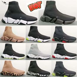 Designer Paris shoes Sock Shoes For Me Women Triple-S black White Red Breathable Sneakers Race Runner Shoes shoes Walking Sports Outdoor 14