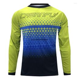 Racing Jackets Long Sleeve MTB DH Jersey Quick Dry Motocross Wear BMX Cycling Mountain Bike Clothing Downhill Outdoor Sport T Shirt