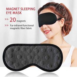 Sleep Masks Eye Care Tourmaline Far Infrared Ray Massager Pain Fatigue Relief Deep Mask Shade Magnetic Blindfold Cover 231116