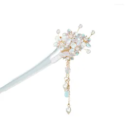 Hair Clips Chinese Sticks Headwear Durable Flower Fringed Acetic Acid Chopsticks For Banquet Wedding Dresses Skirts