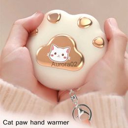 Space Heaters 2022 Mini Cute Cat Claw Shaped Hand Warmer USB Rechargeable Electric Hands Heater for Winter Outdoor Travelling Hiking Use YQ231116