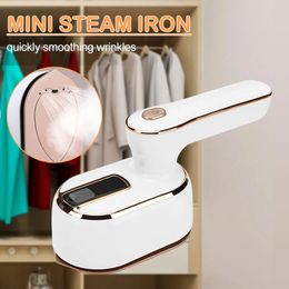 Other Home Garden Mini Steam Iron For Clothes Garment Steamer Foldable Handheld Travel Ceramic Electric Wet Dry Ironing Machine 231115