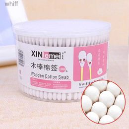 Cotton Swab 500 PCS Cotton Swabs with Case Dual Round Head Q Tips Disposable Cotton Sticks Cosmetic Beauty Tools for Makeup and Ear CleaningL231116