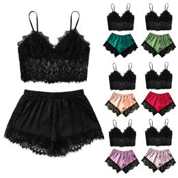 Womens Sleepwear 1 Set Sexy Fashion Casual Lace Nightdress Lingerie Tops Shorts Babydoll Pyjamas Nightwear Underwear 230414