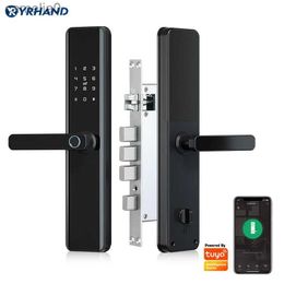 Smart Lock TUYA Waterproof Bluetooth Wifi Fingerprint Smart Lock Electronic Intelligent Biometric Code Digital Door LockL231116