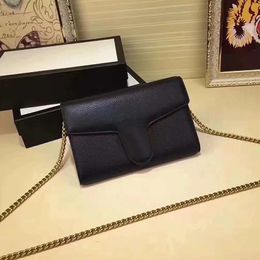 Chain Flap Messenger Bags Women Shoulder Bag Cowhide Handbag Purse Fashion Metal Hardware Letter Buckle Genuine Leather Crossbody Clutch 10A High Quality