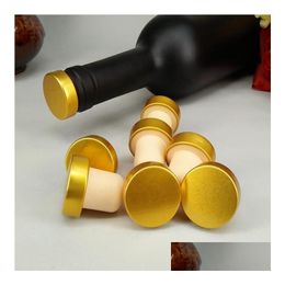 Other Bar Products Wholesale T-Shape Wine Stopper Sile Plug Cork Bottle Red Bar Tool Sealing Cap Corks For Beer Drop Delivery Home Gar Dh12M