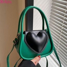 Evening Bags Driga 2023 Fashion Woman's Handbags Shoulder Pu Leather Brand Messenger Love Small Hand-held Lipstick
