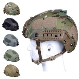 Ski Helmets Army Tactical Helmet Halfcovered Military Airsoft Safety Head Protect Hunting Shooting for Paintball Sports 231115