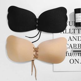 Bras Invisible Strapless Adhesive Stick Bra Push Up Women Sexy Backless Lingerie Seamless Silicone Bralette Underwear 231115