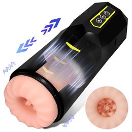 Pump Toys Automatic Male Masturbator Telescopic Vagina Masturbation Adults Sex Toys for Men Piston Mastubators Cup ipx8 231116