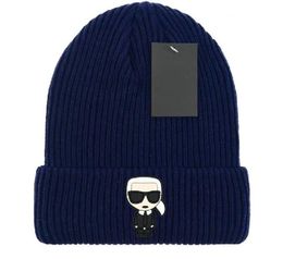 Fashion Designer hats Brand Italy Hat KARL Beanies Men's and women's beanie fall/winter thermal knit hat ski brand bonnet plaid Skull Hat Luxury warm cap