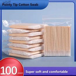 Cotton Swab Pointy Tip Cotton Swab for Manicure Nail Art Tool Embroidered Tattoo Swab Eyebrow Tattooing Tool Thin Cotton Swab For CleaningL231116