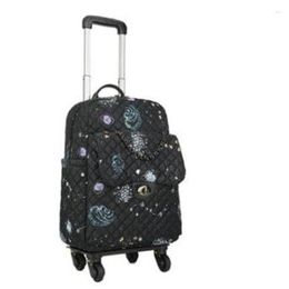 Duffel Bags Rolling Luggage Bag For Women 20 Inch Carry On Cabin Travel Trolley Wheels Suitcase Wheeled Backpacks