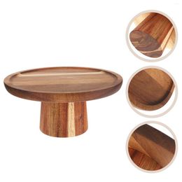 Dinnerware Sets Footed Tray Round Cake Carrier Boards Wedding Stands Pan Dessert Stand Display Wood