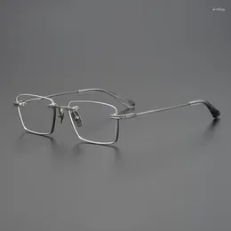 Sunglasses Frames Eye Glasses For Men DTX-416 Pure Titanium Men's Eyeglasses Frame Square Women Trending Optical Oculos De Grau Feminino