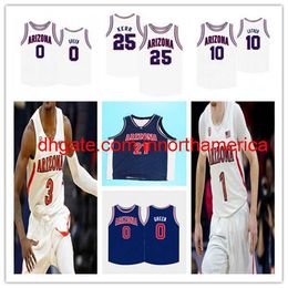 Custom 2021 College Arizona Wildcats Basketball Jersey Steve Kerr Chase Jeter Ira Lee Devonaire Doutrive Zeke Nnaji Nico Mannion Josh Green