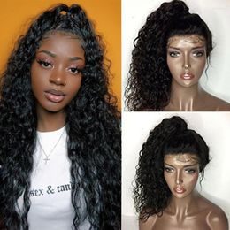 Fureya Hair Human 360 Lace 24 Inches Curly With Baby For Black Women 150% Density Brazilian Remy Pre Plucked