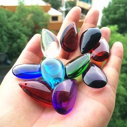 Chandelier Crystal Wholesale Price 10pcs/lot 50mm Mixed Color Fashion Water Drop Oval Bauble Curtain Pendant Prism Parts