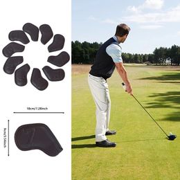 Other Golf Products 10pcs Set Iron Club Head Cover Sport Accessories Wedges Covers 49 ASPX Magnetic Attraction Ball Rod Protective Case 231115