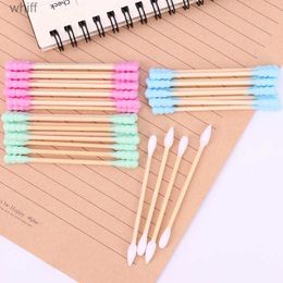 Cotton Swab 100PCS/Pack Double Head Cotton Swab Women Makeup Cotton Medical Double-head Wood Sticks Ears Cleaning Health Care ToolL231117