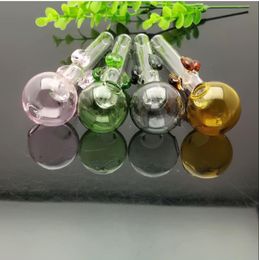 Smoking Pipe Mini Hookah glass bongs Colourful Metal Shape Hot selling Colourful leaf glass bubble fryer