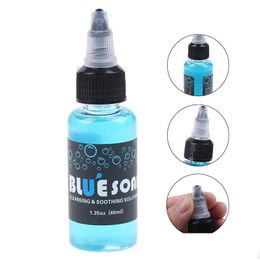 Tattoo Cleaning Supply 40Ml Tattoo Blue Soap Cleaning Soothing Solution Studio Supply Tool Drop Delivery Health Beauty Tattoos Body Ar Dhgbz