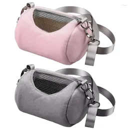 Dog Carrier Portable Small Animal Bag Pet Supplies Flying Squirrel Outing Backpack Hamster Cylindrical Shoulder