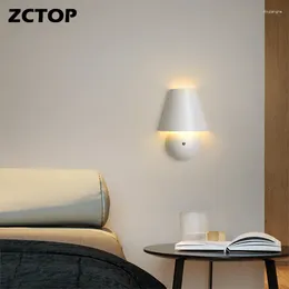 Wall Lamp LED Touch Bedside Light With Switch For Living Room Bedroom Decor Sconce White/Blue/Pink/Green 8W 220V