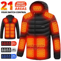 Outdoor Jackets Hoodies Zone 21 Heating Jacket USB Heating Jacket Women's Ski Jacket Warm Ski Jacket Camping Fishing New Outdoor 231116