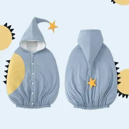 Blankets Baby Carrier Cloak Hooded CartoonThicken Stroller Cover Cotton Autumn Winter Windproof Coat Born Shawl Warm Jacket Quilt